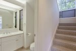 Upstairs you will find your master bedroom and bathroom